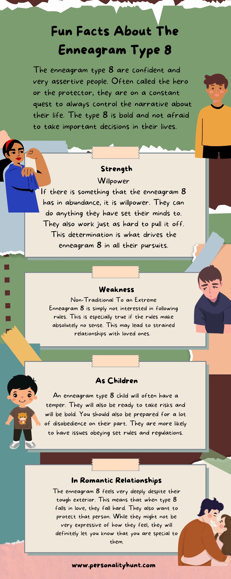 Type 8 Characters Enneagram Type 8- The Hero | Personality Hunt